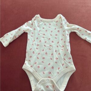 Cat & Jack White and Pink Kids Bodysuit